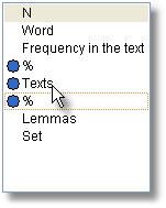 selecting several columns in layout